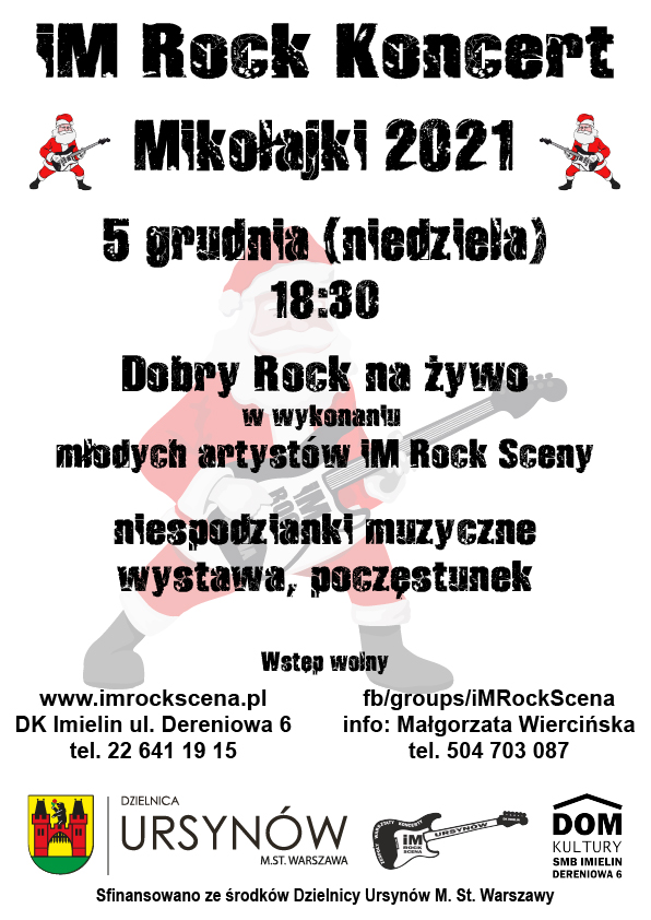 Warsztaty Rockowe iM Granie - Mikołajki 2021